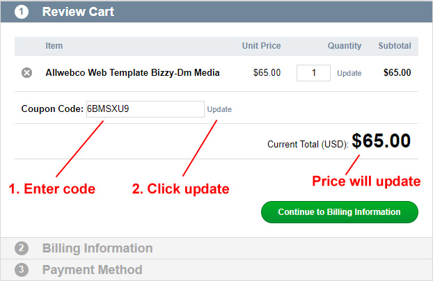 Example Discount Code