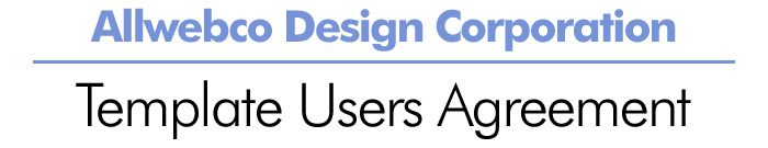 Allwebco User Agreement