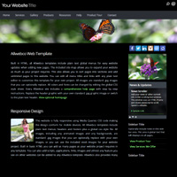 Butterfly Drop Menu Bootstrap