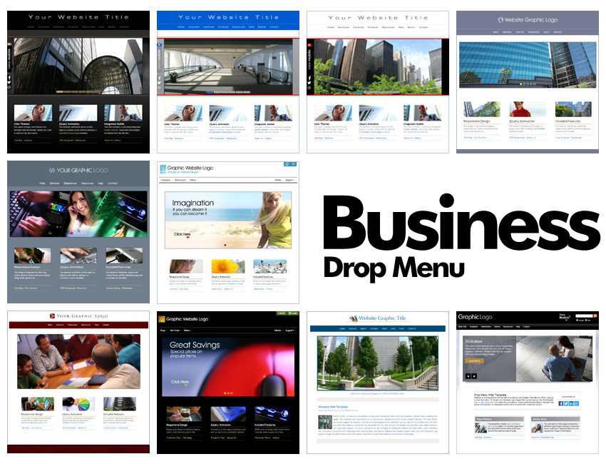 Business Drop Menus